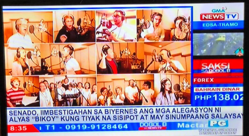 Music Video GMA News TV Screen