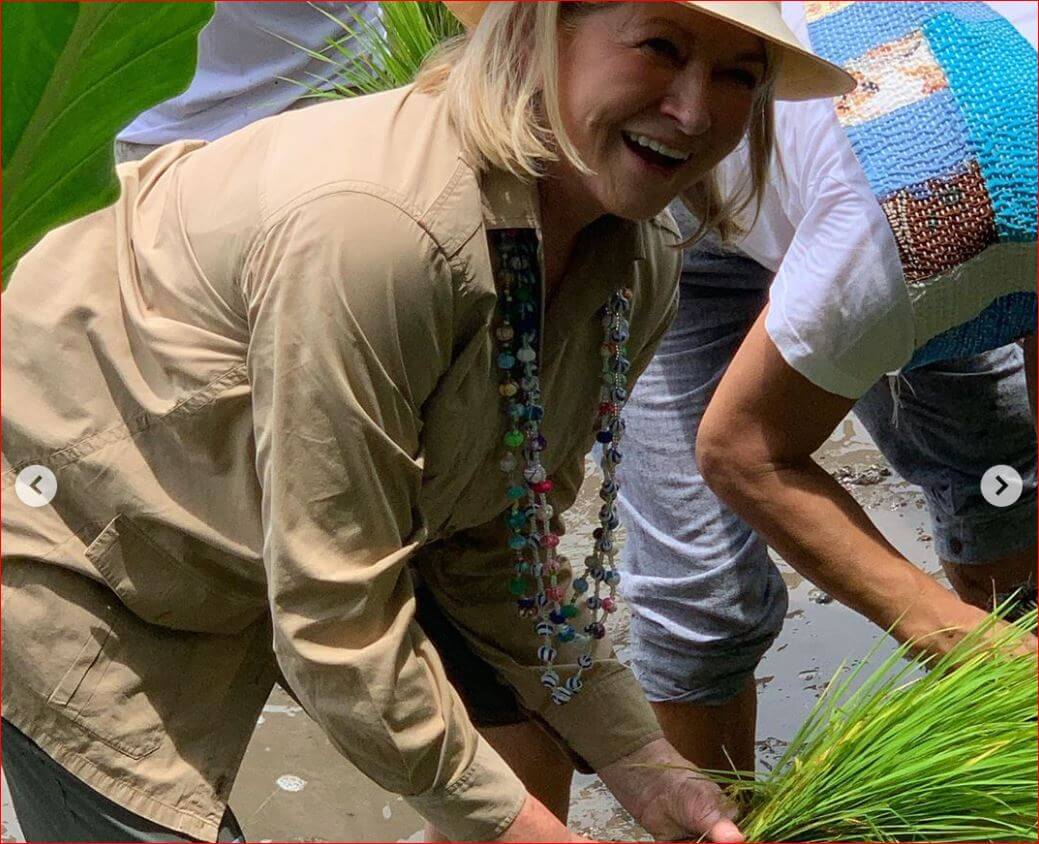Martha Stewart plants native rice in Sta. Rita, Pampanga