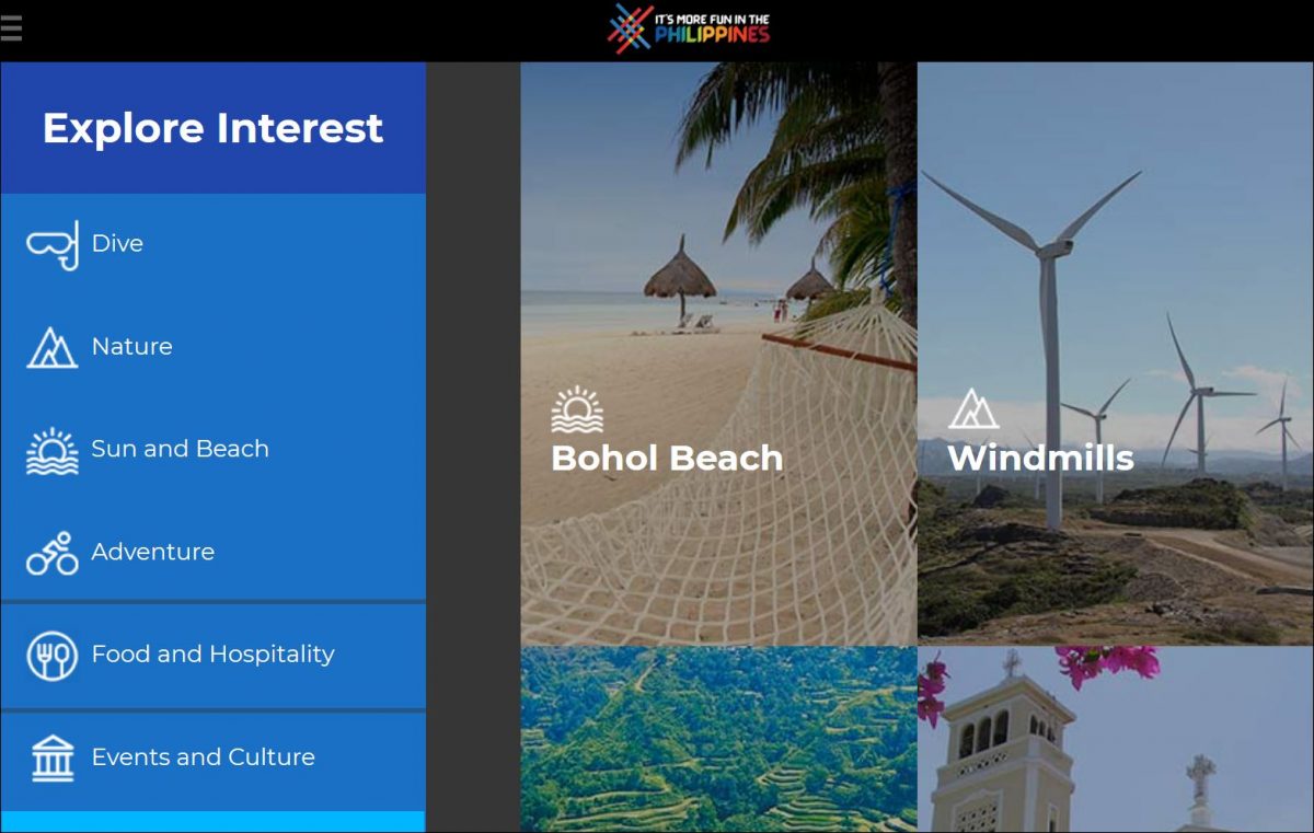Philippines revamped tourism website
