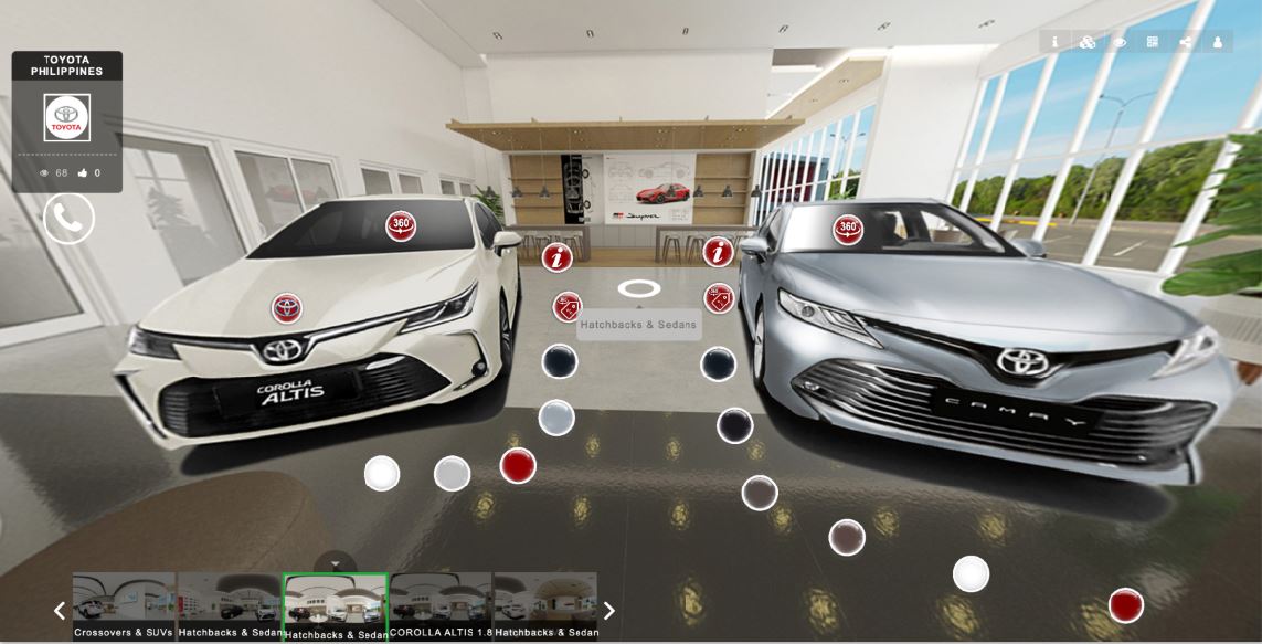 Toyota Virtual showroom