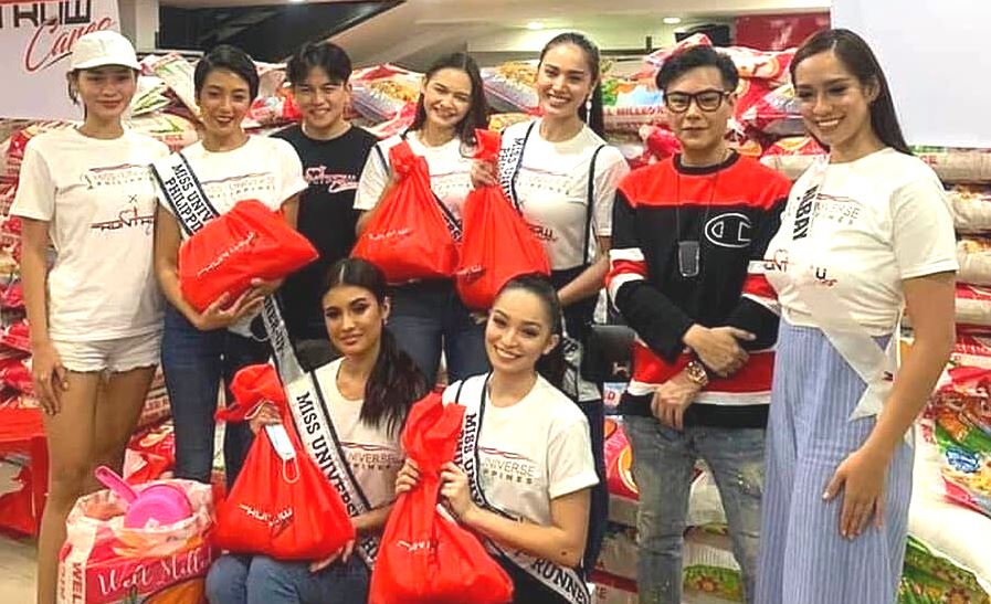 Miss Universe Philippines relief for typhoon victims
