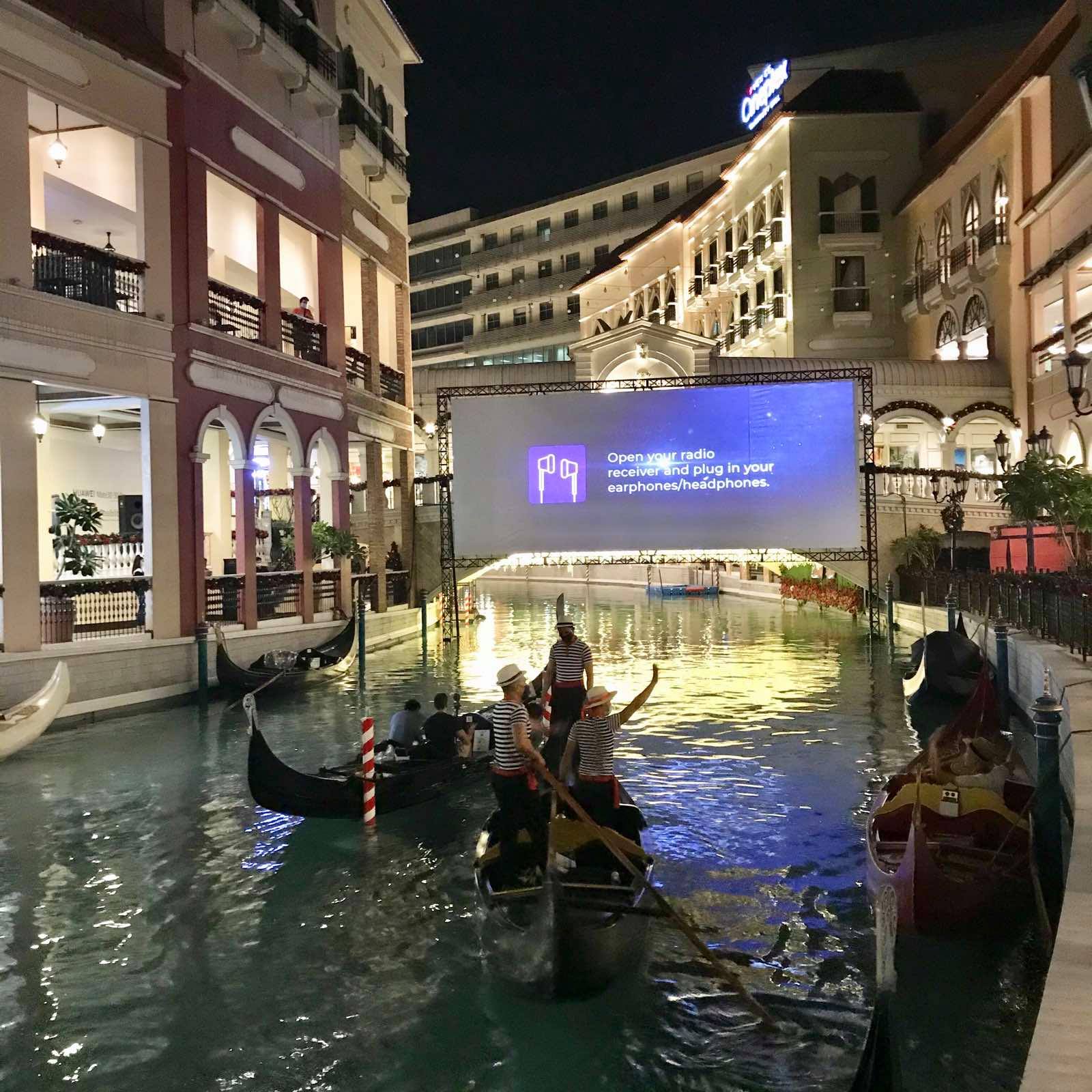 Venice float-in Cinema
