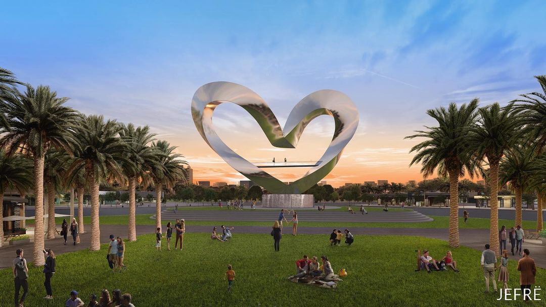 World's tallest heart sculpture