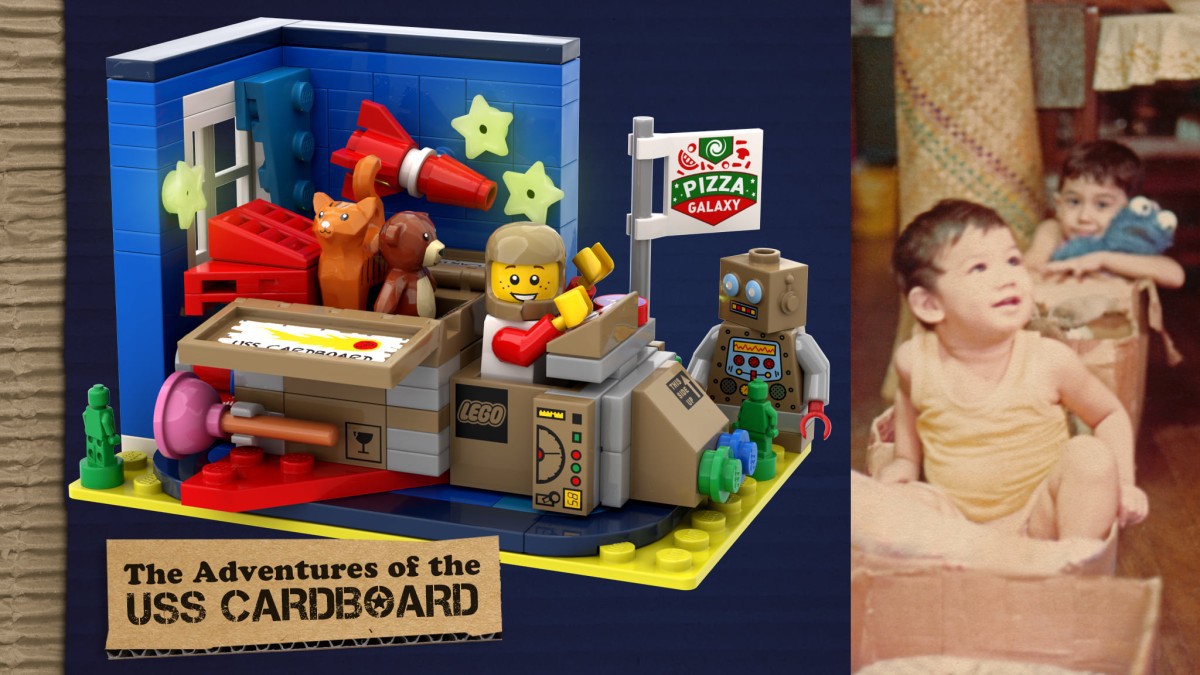 LEGO USS Cardboard Spaceship design