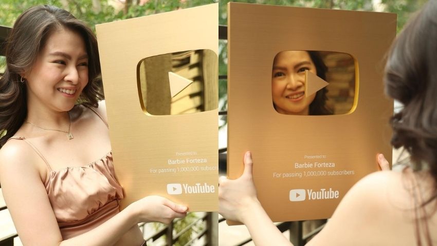 Barbie Forteza YouTube Gold Play Button