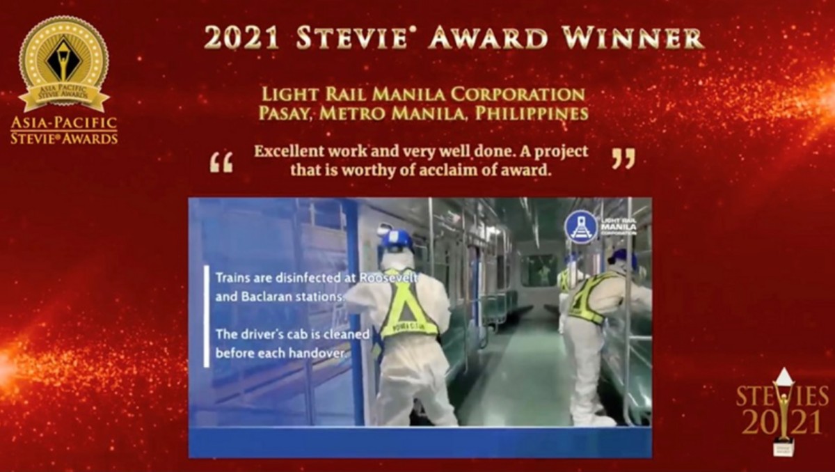 LRT-1 operator wins Asia-Pacific Stevie awards