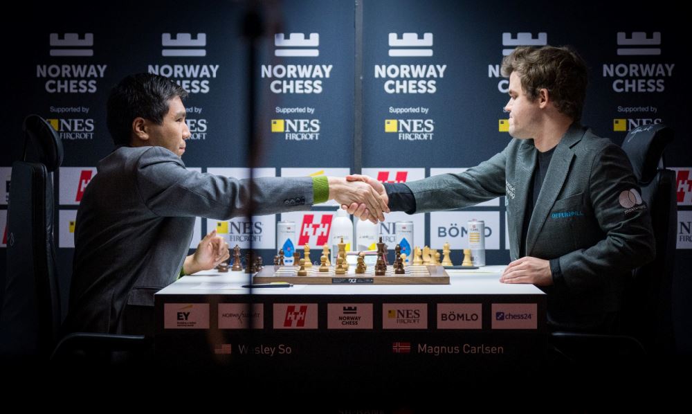 Carlsen and So take Fischer Random lead