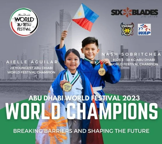 6-year-old Aielle Aguilar repeats as jiu-jitsu world champion