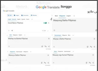 Google Translate Philippine languages